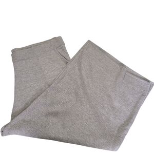 The Drop Beige Knitted Wide Leg Lounge Sweats Plus Size 4X Pockets Full Pants